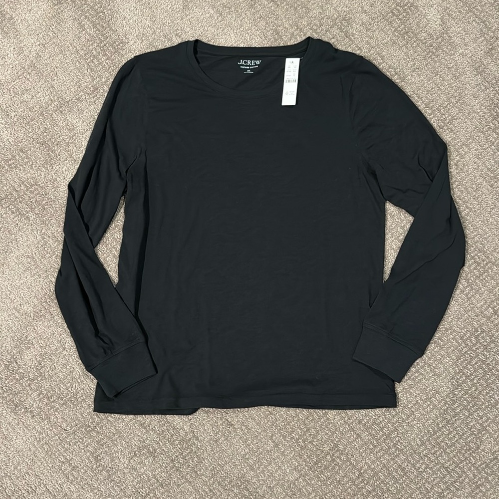 NWT J. Crew Vintage Cotton Long Sleeve T-Shirt
